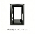 Aluminum Alloy Acrylic Arboreal Terrarium – Titanium Gray with Side Ventilation