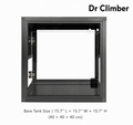 Aluminum Alloy Acrylic Arboreal Terrarium – Titanium Gray with Side Ventilation