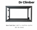 Aluminum Alloy Acrylic Arboreal Terrarium – Titanium Gray without Side Ventilation