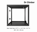 Aluminum Alloy Acrylic Arboreal Terrarium – Titanium Gray without Side Ventilation