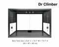 Aluminum Alloy Acrylic Arboreal Terrarium – Titanium Gray with Side Ventilation