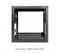 Aluminum Alloy Acrylic Arboreal Terrarium – Titanium Gray with Side Ventilation