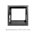 Aluminum Alloy Acrylic Arboreal Terrarium – Titanium Gray with Side Ventilation