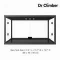 Aluminum Alloy Acrylic Arboreal Terrarium – Titanium Gray without Side Ventilation