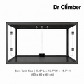 Aluminum Alloy Acrylic Arboreal Terrarium – Titanium Gray without Side Ventilation