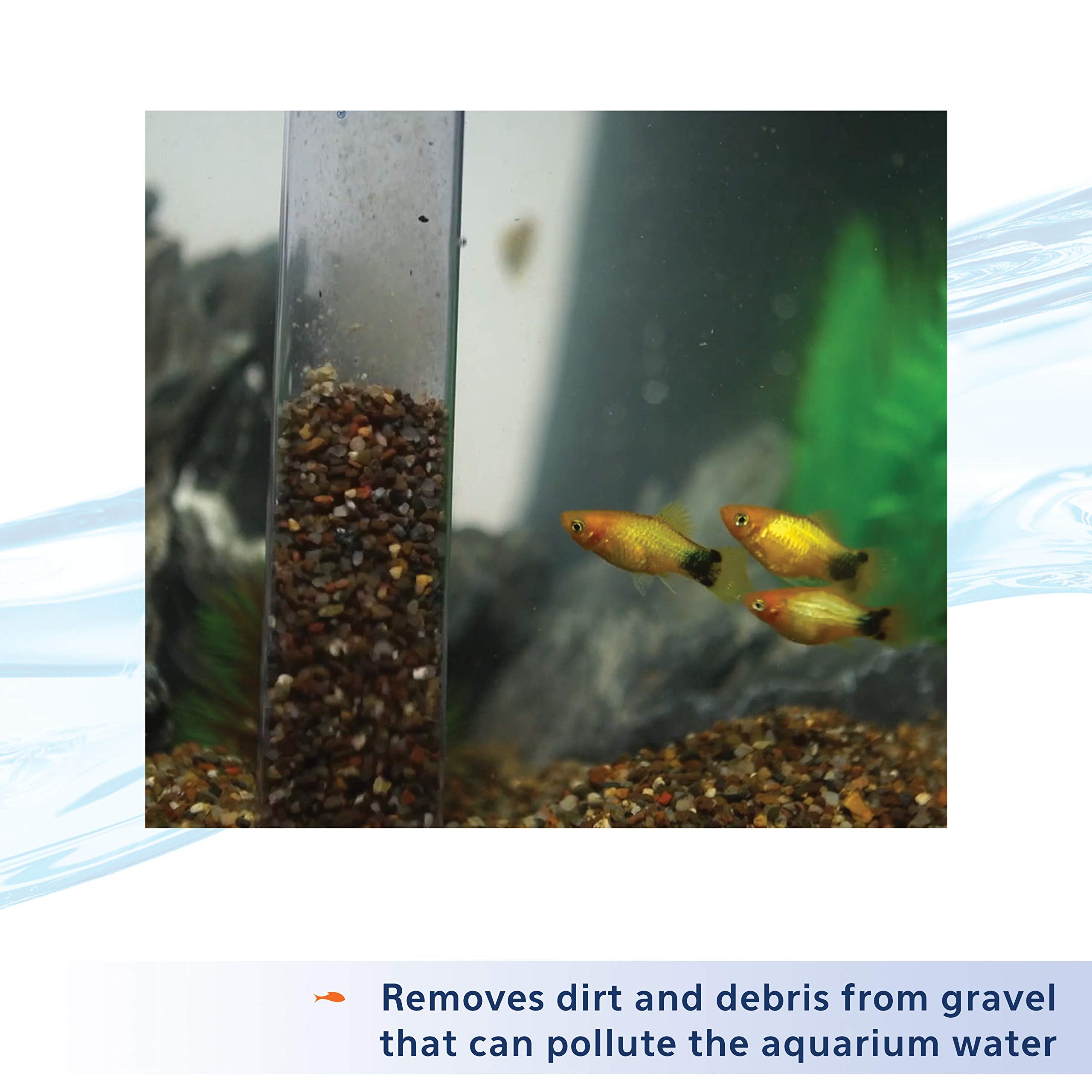 Aqueon Aquarium Siphon Vacuum Gravel Cleaner Mini - 5 Inches
