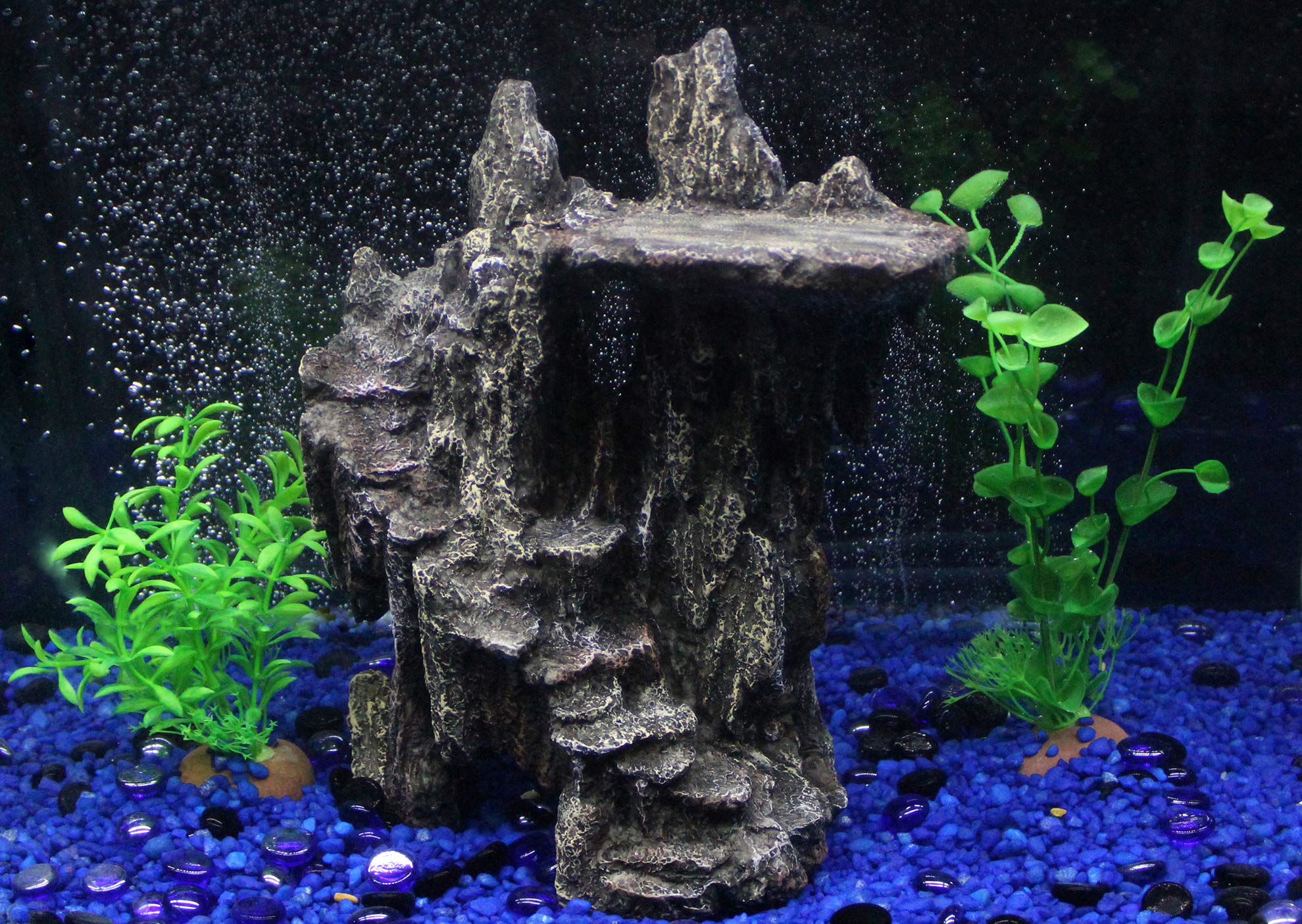 Penn-Plax Reptology Shale Step Ledge Cave Hideout - Aquarium & Terrarium Decoration - for Fish, Reptiles, Amphibians, and Small Animals - Large 2 (REP189)